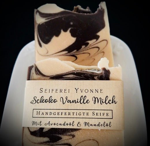 Schoko-Vanille-Milch, handgesiedete Seife