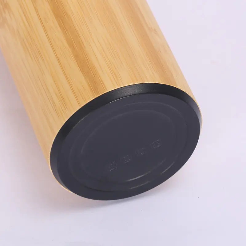 Bouteille thermos en bambou avec insert pour passoire à thé