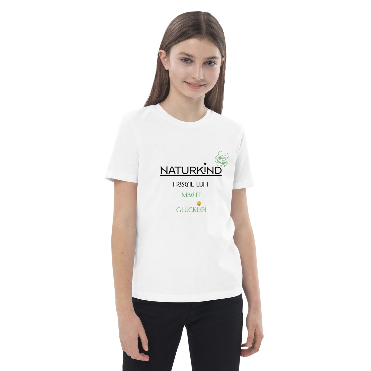Mädchen Bio Baumwoll T Shirt mit Spruch