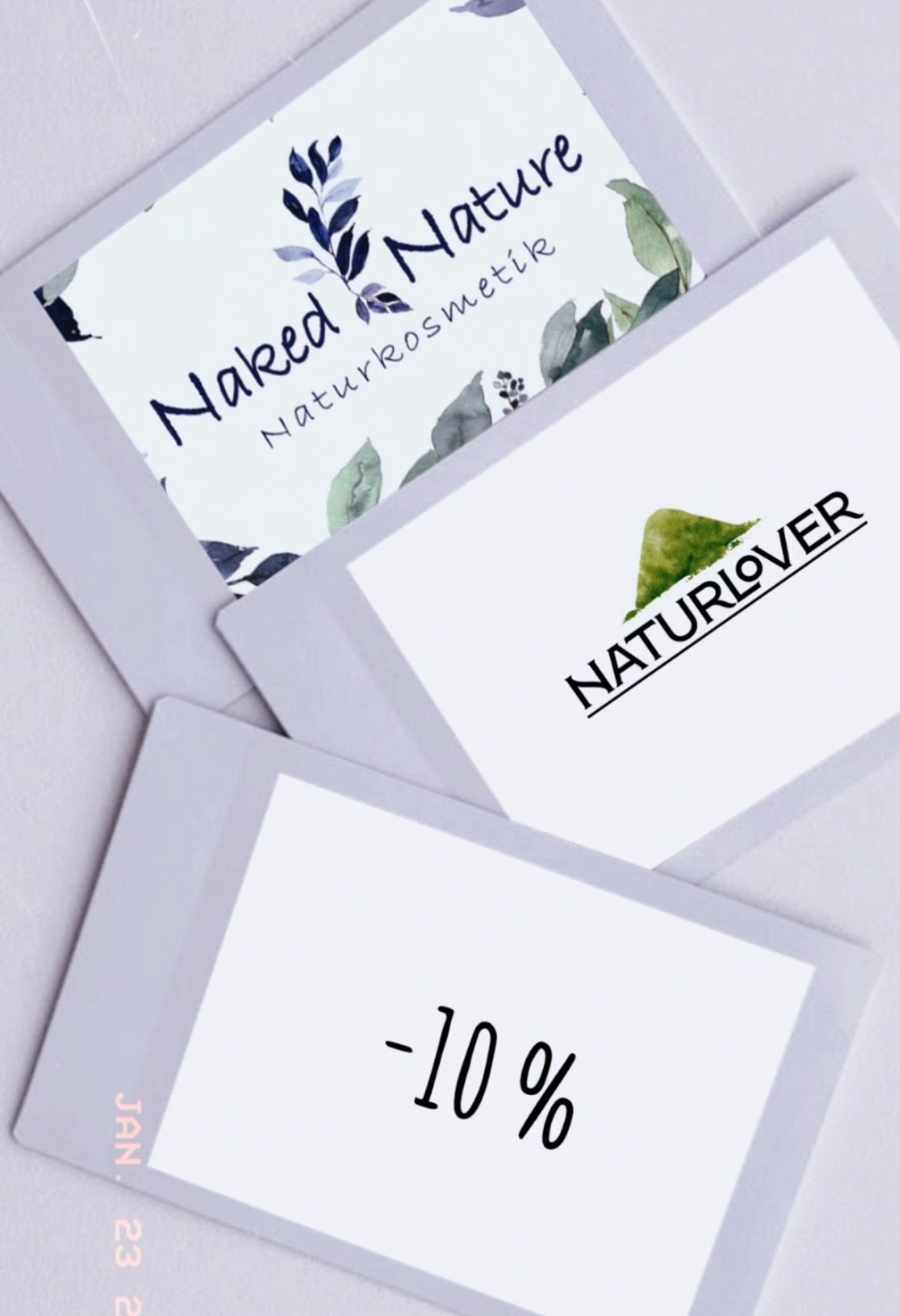 Rabatt beim Kauf von NaturLoVer und NakedNature Naturkosmetik Produkten
