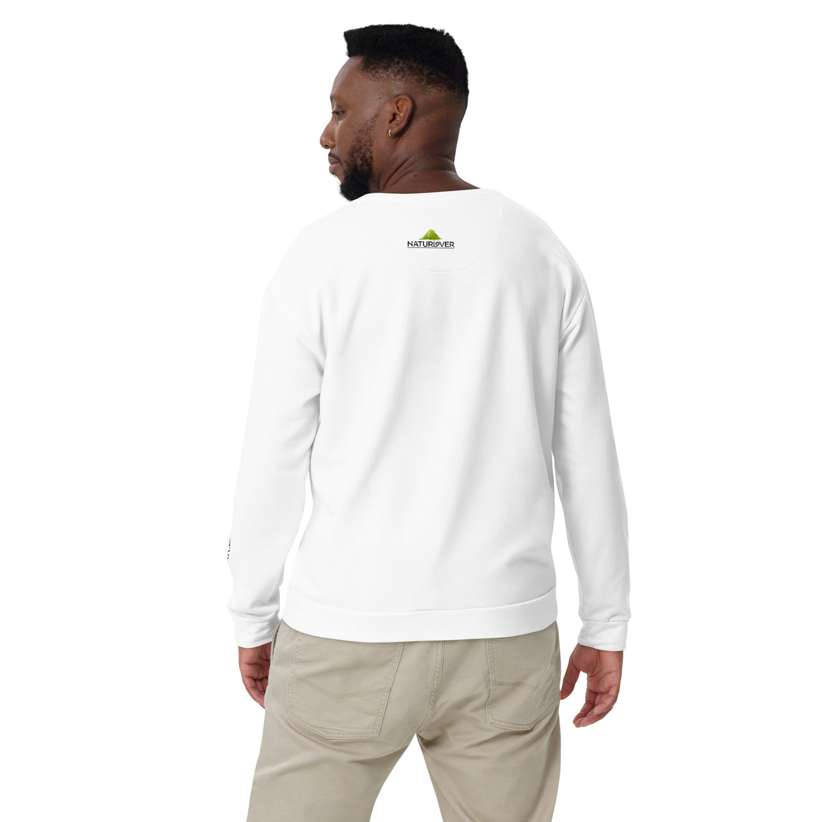 Recycling Pullover weiß