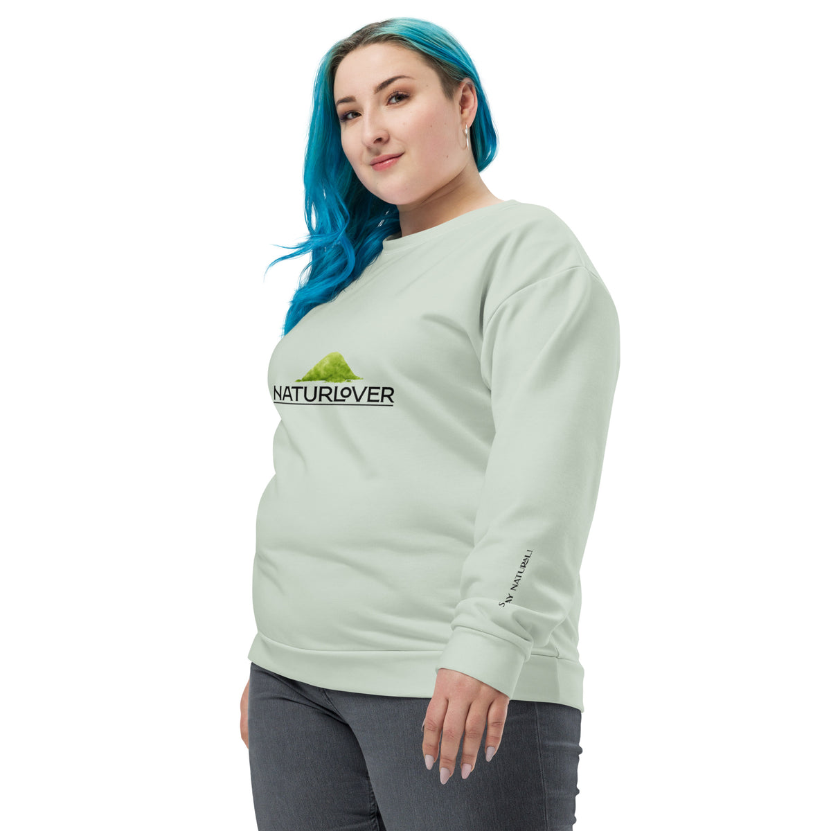 Recycling Pullover mintgrün