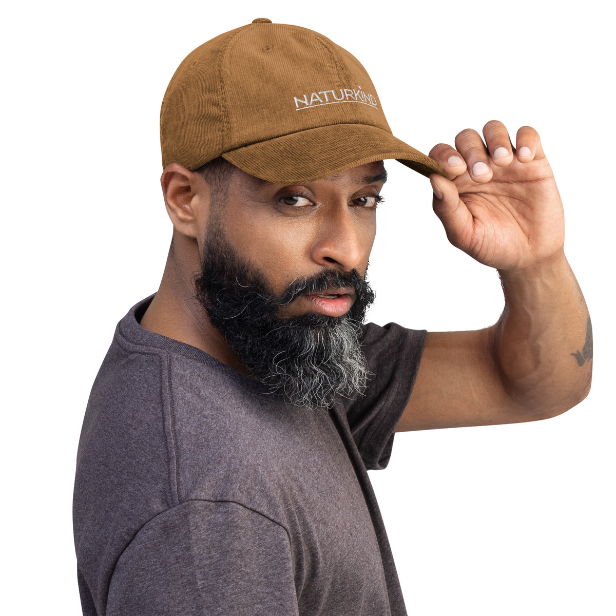 Baumwoll Cord Basecap camel beige braun