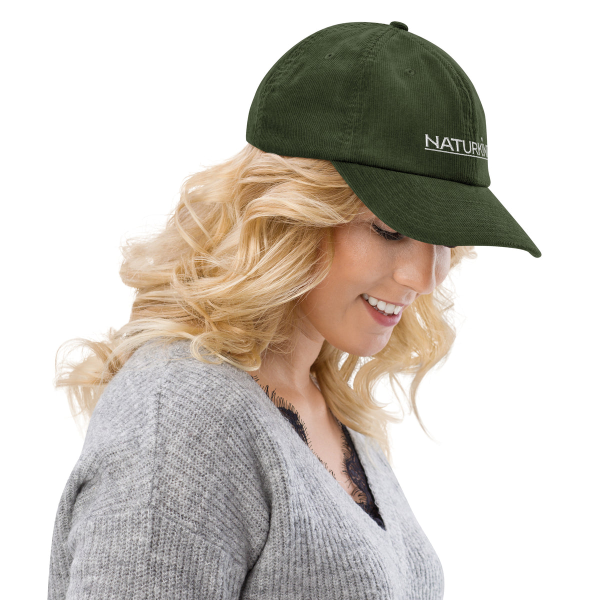 Baumwoll Cord Basecap grün olive