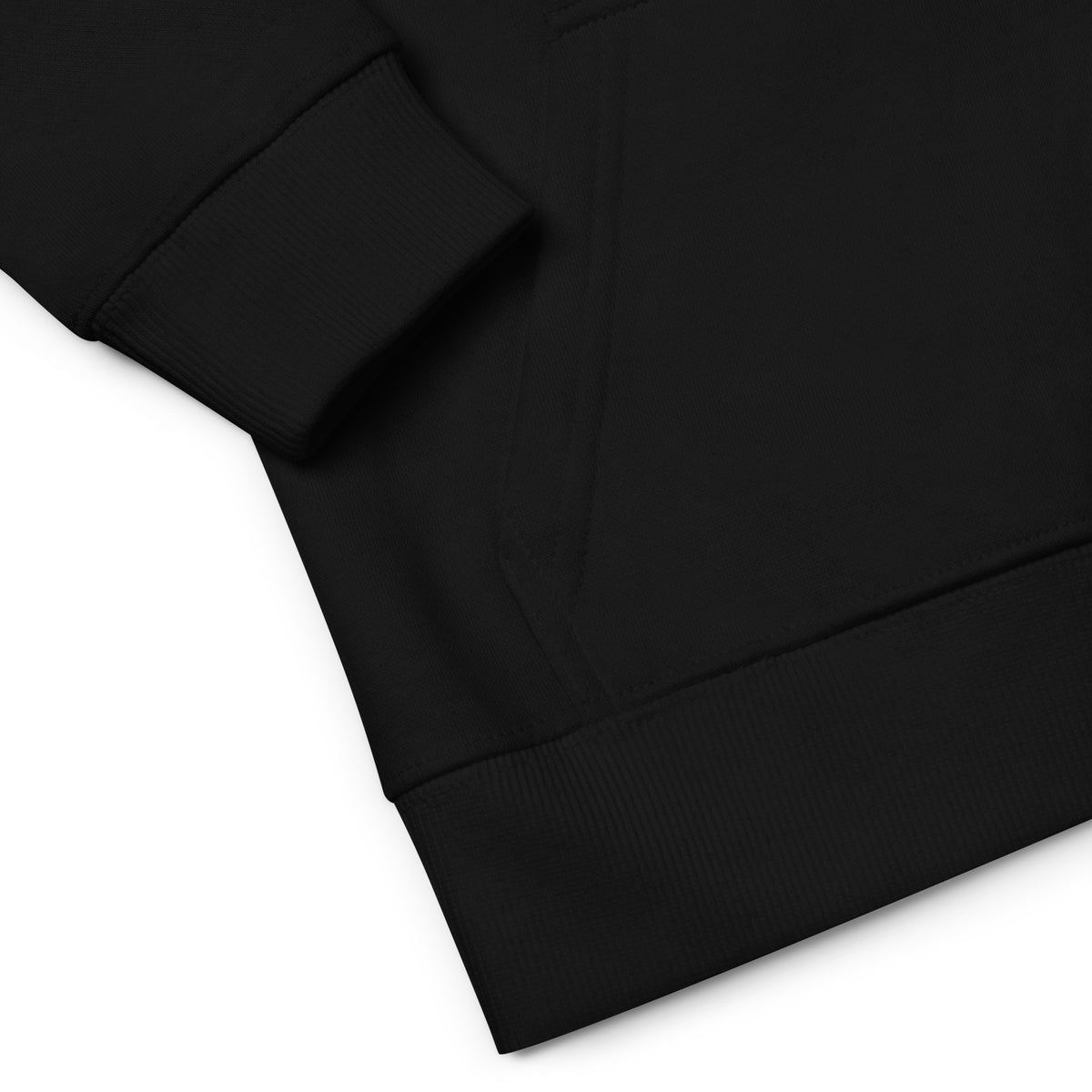 Kapuzenpullover aus Bio Baumwolle Kinder schwarz