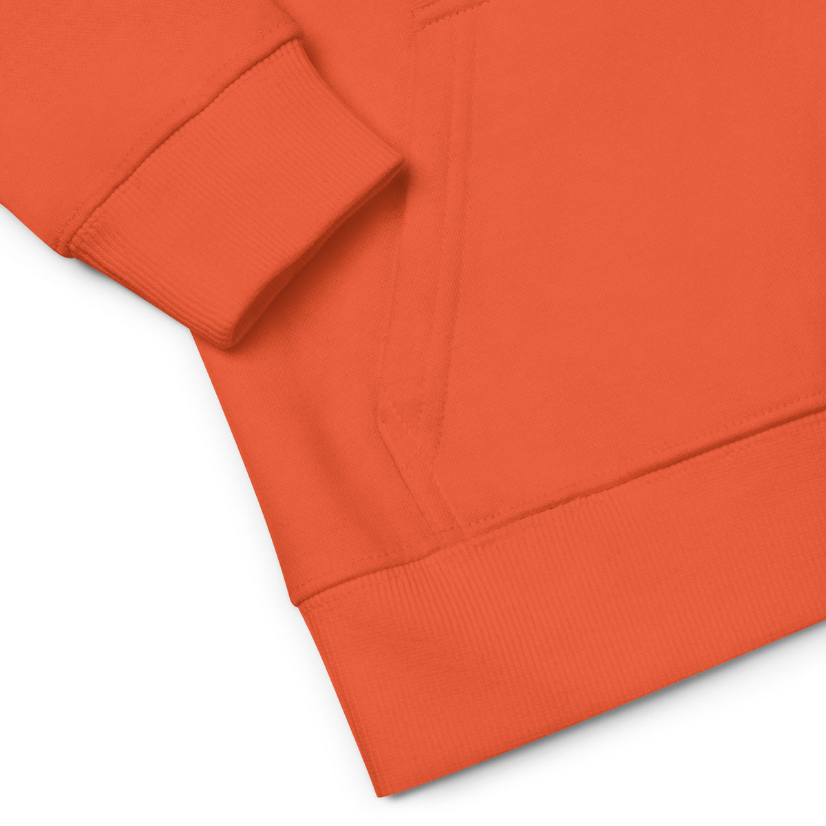 Kapuzenpullover aus Bio Baumwolle Kinder orange