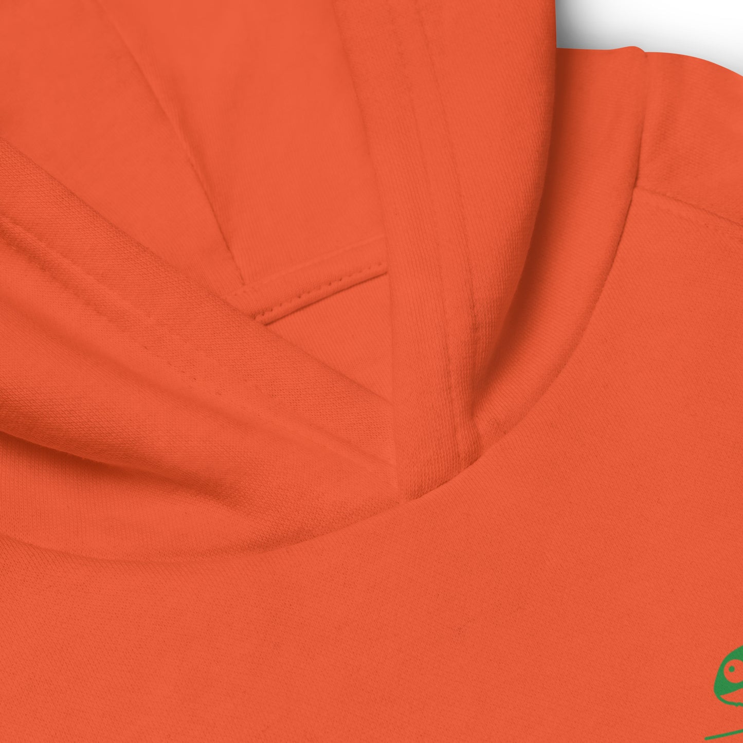 Sweat à capuche écologique NATURKIND pour enfants, motif caméléon, orange fantaisie