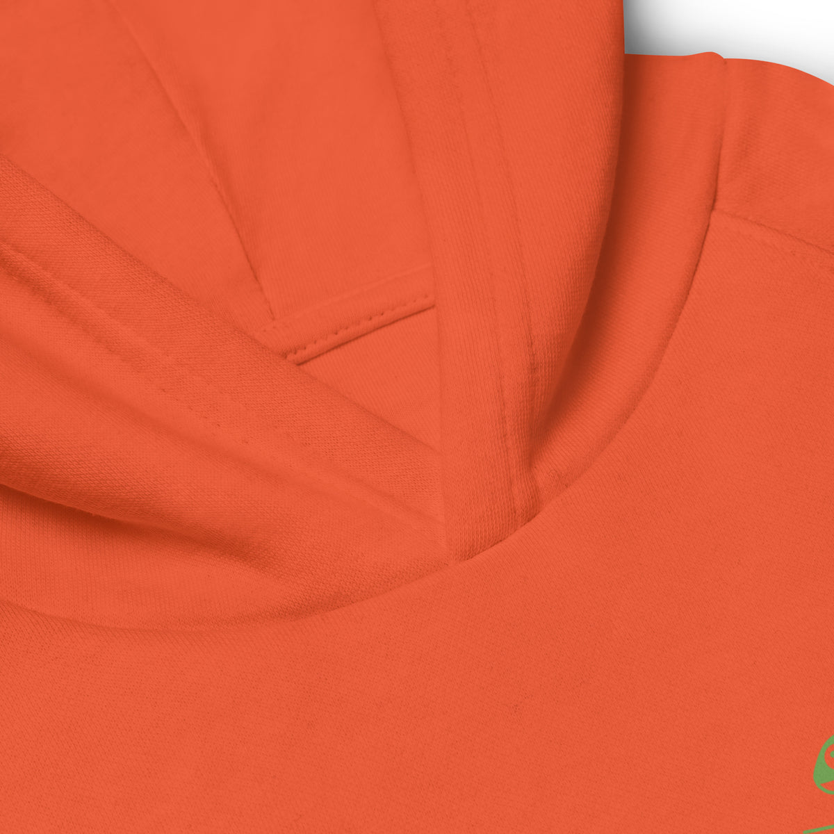 Kapuzenpullover aus Bio Baumwolle Kinder orange