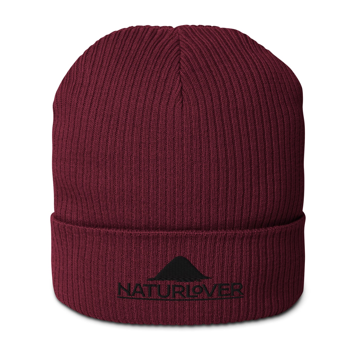 Bonnet/chapeau bio NaturLoVer avec broderie noire