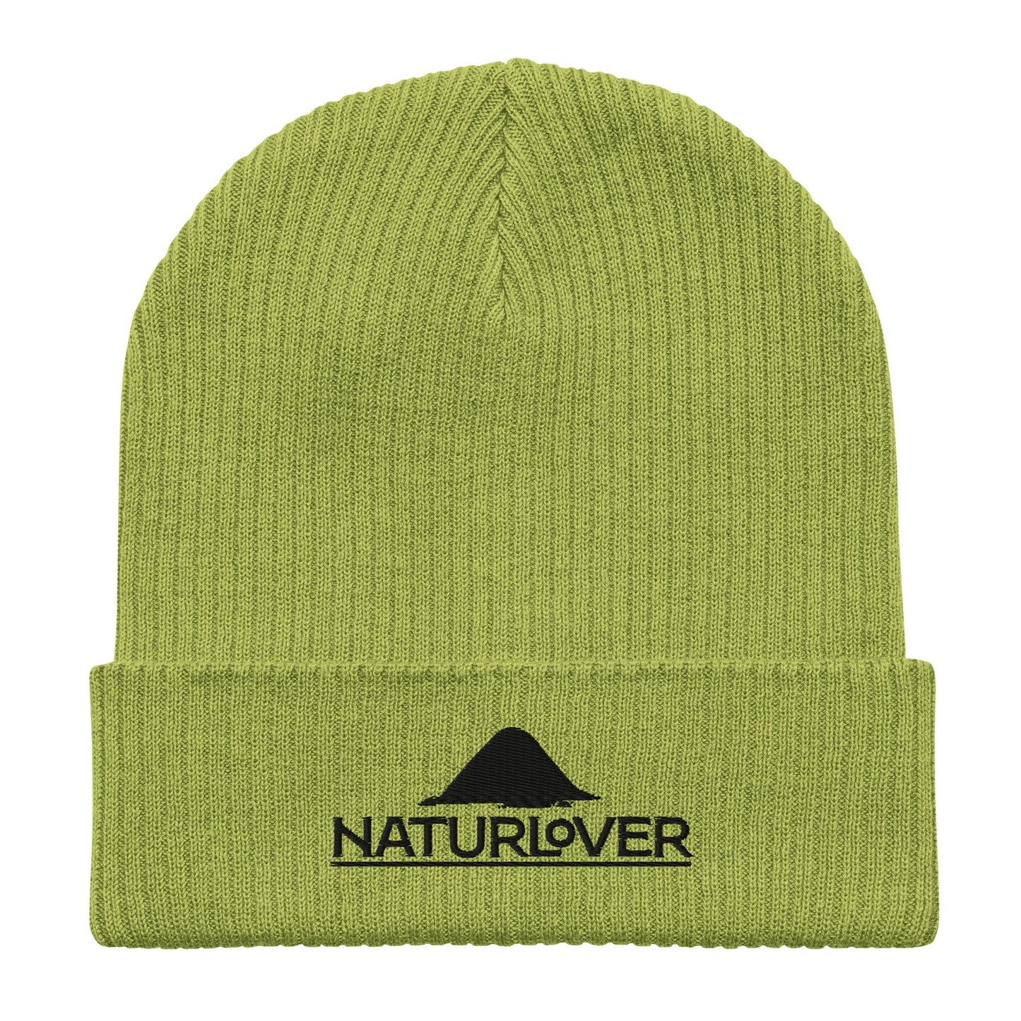 Bonnet/chapeau bio NaturLoVer avec broderie noire