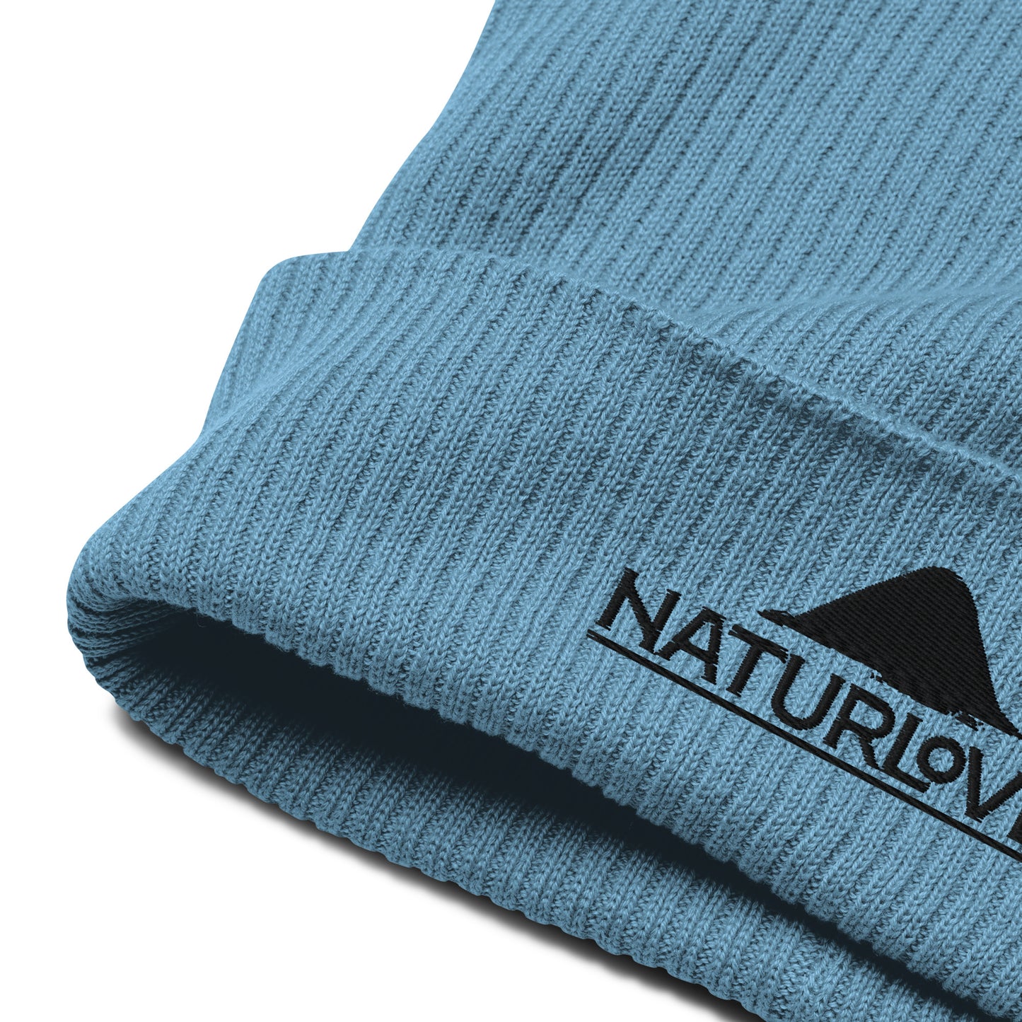 Bonnet/chapeau bio NaturLoVer avec broderie noire