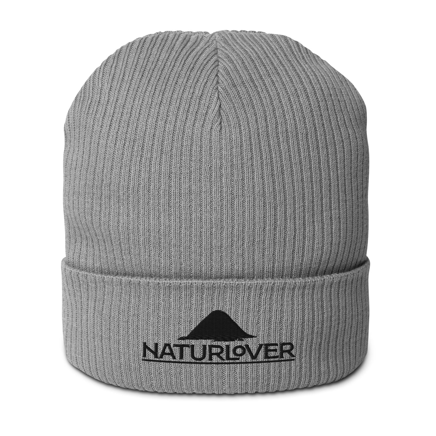 Bonnet/chapeau bio NaturLoVer avec broderie noire