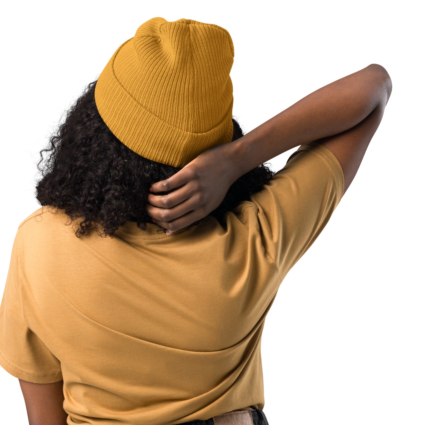 Bonnet/chapeau bio NATURKIND avec broderie noire