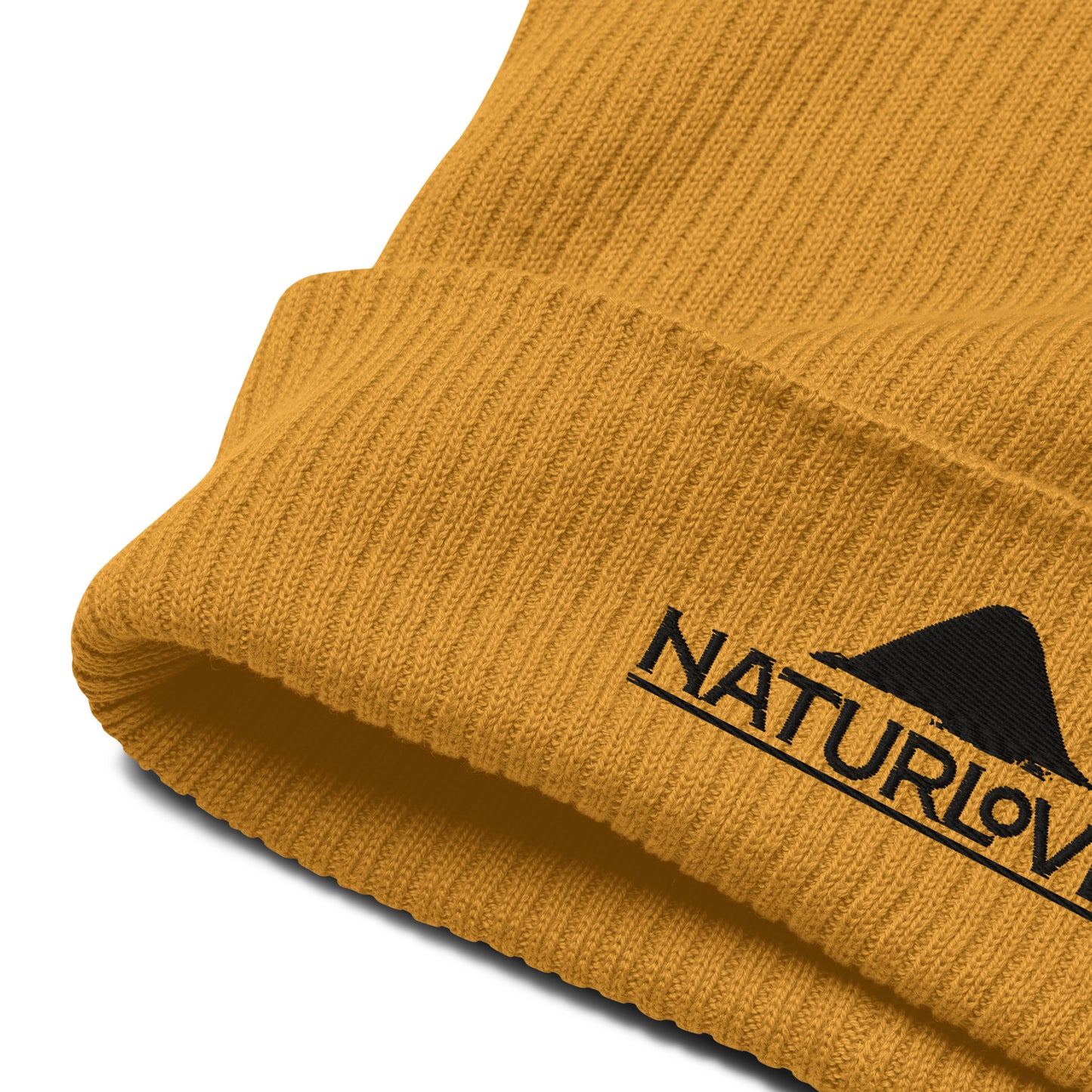 Bonnet/chapeau bio NaturLoVer avec broderie noire