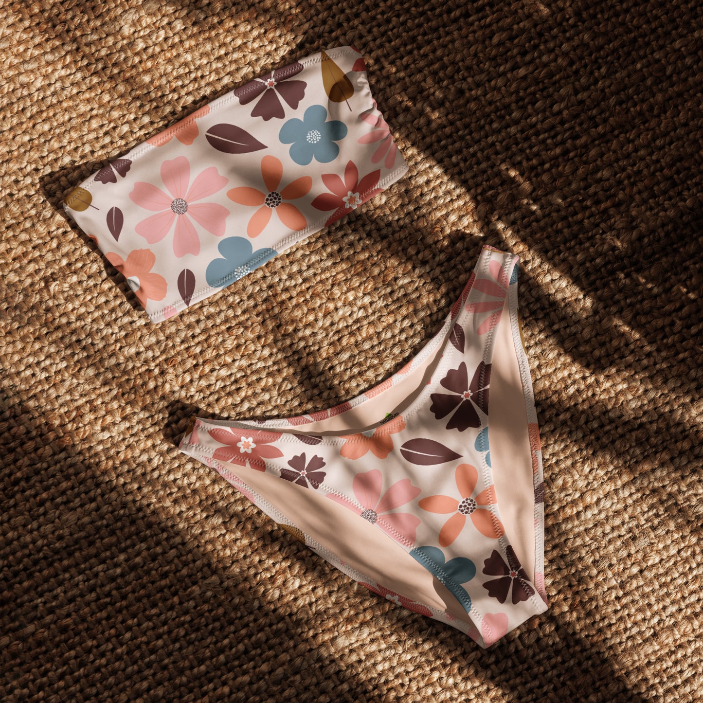 Front recycling Bandeau Bikini