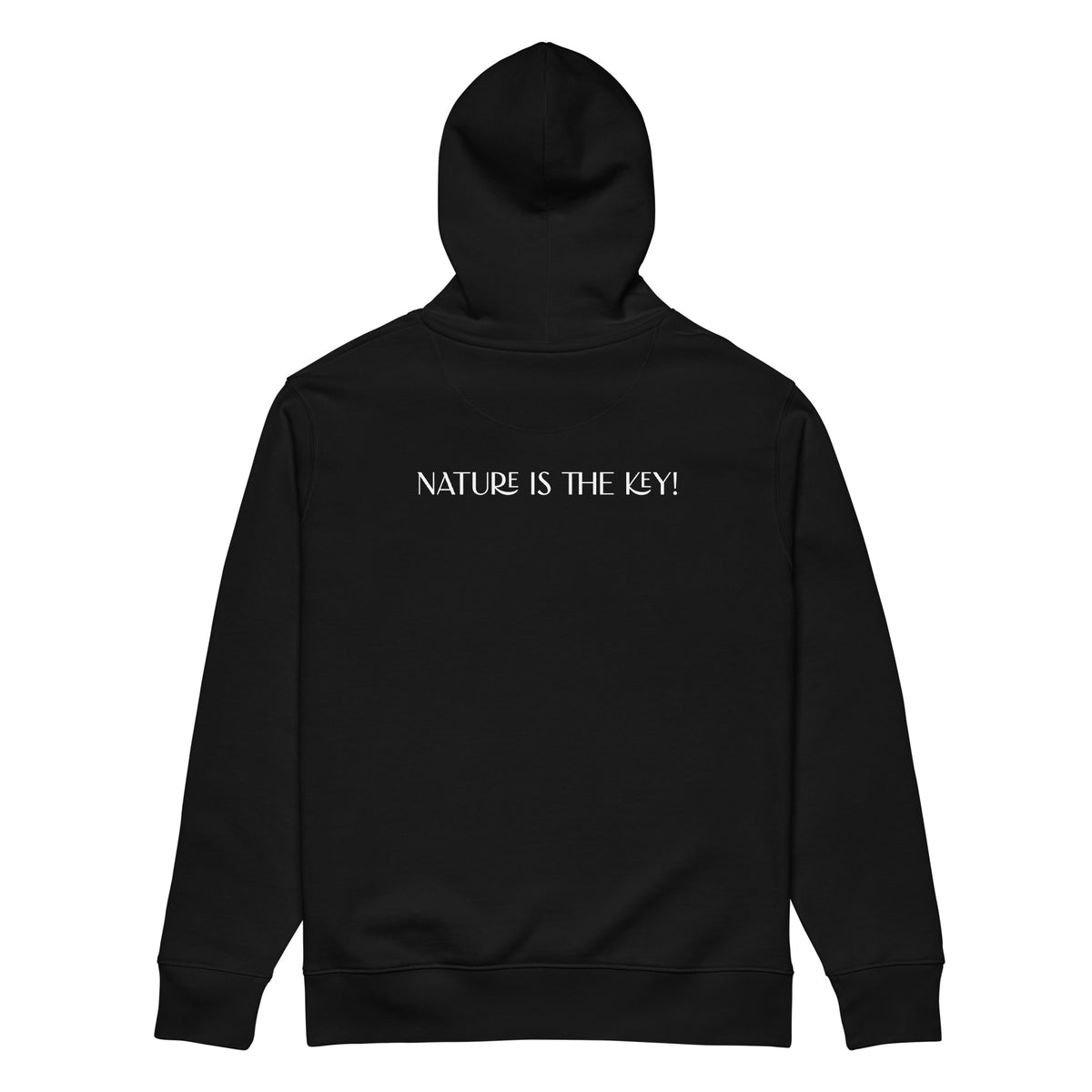 Bio Baumwoll Hoodie Kapuzenpullover schwarz