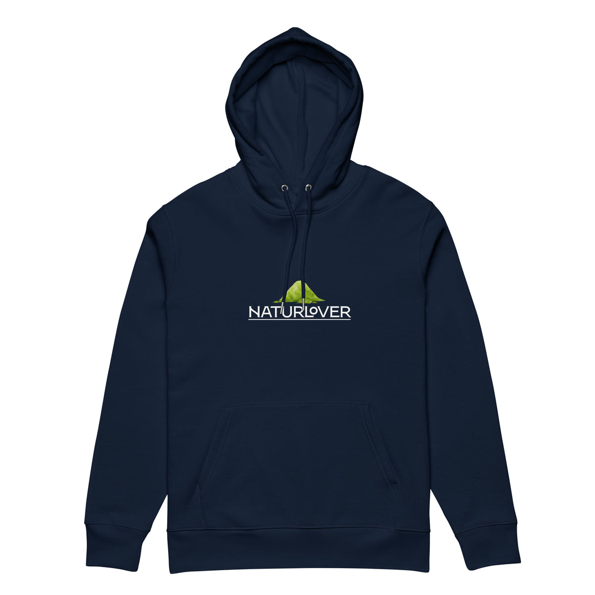 Bio Baumwoll Hoodie Kapuzenpullover blau