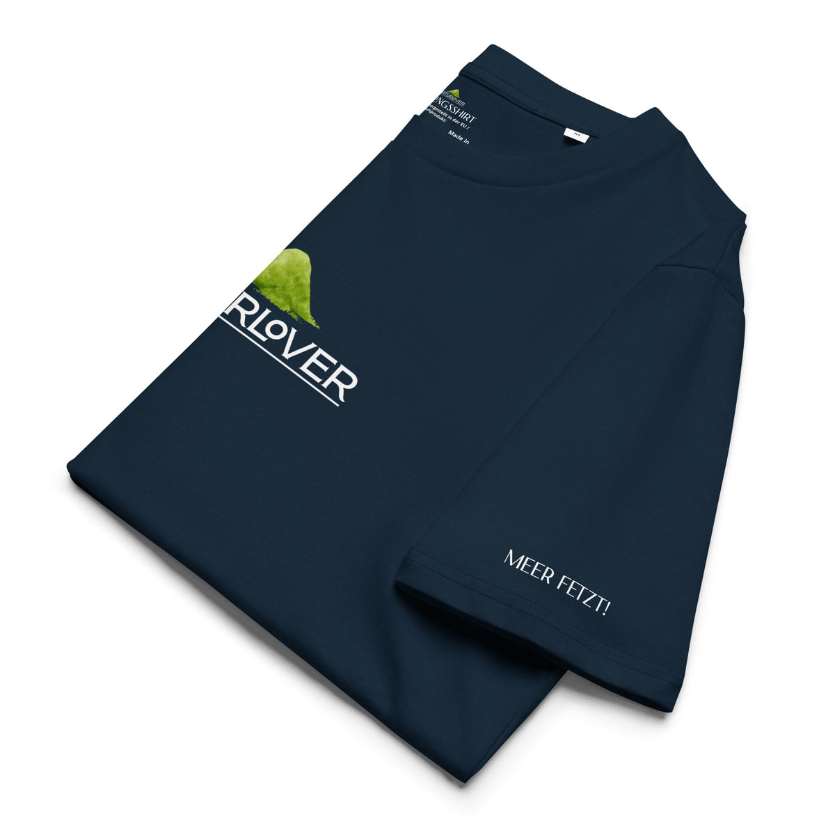 Bio Shirt Berge Meer dunkelblau