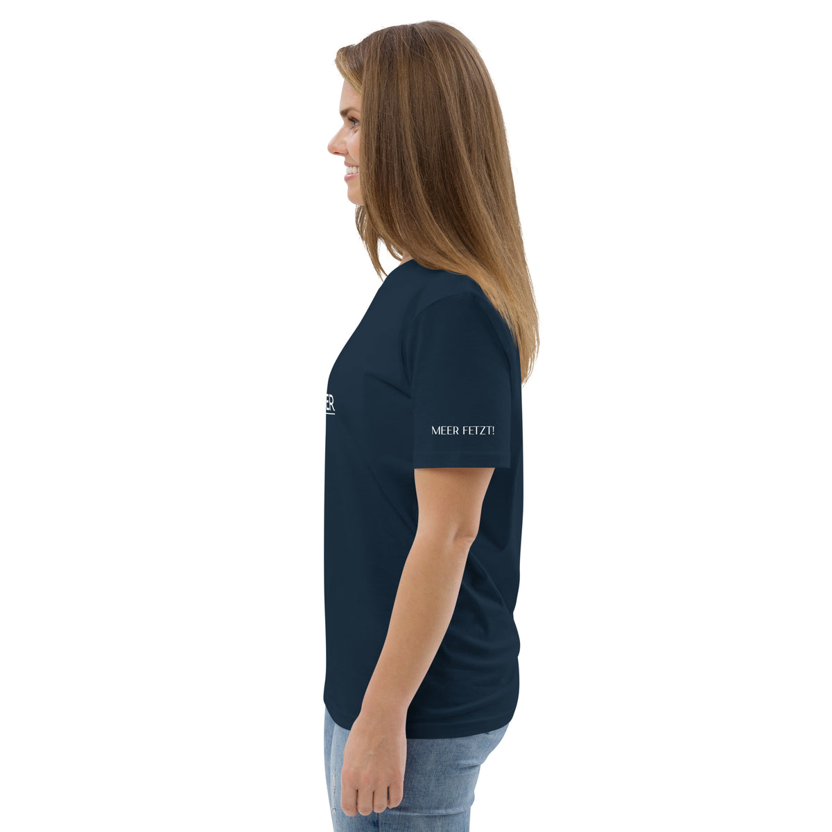 Bio Shirt Berge Meer dunkelblau