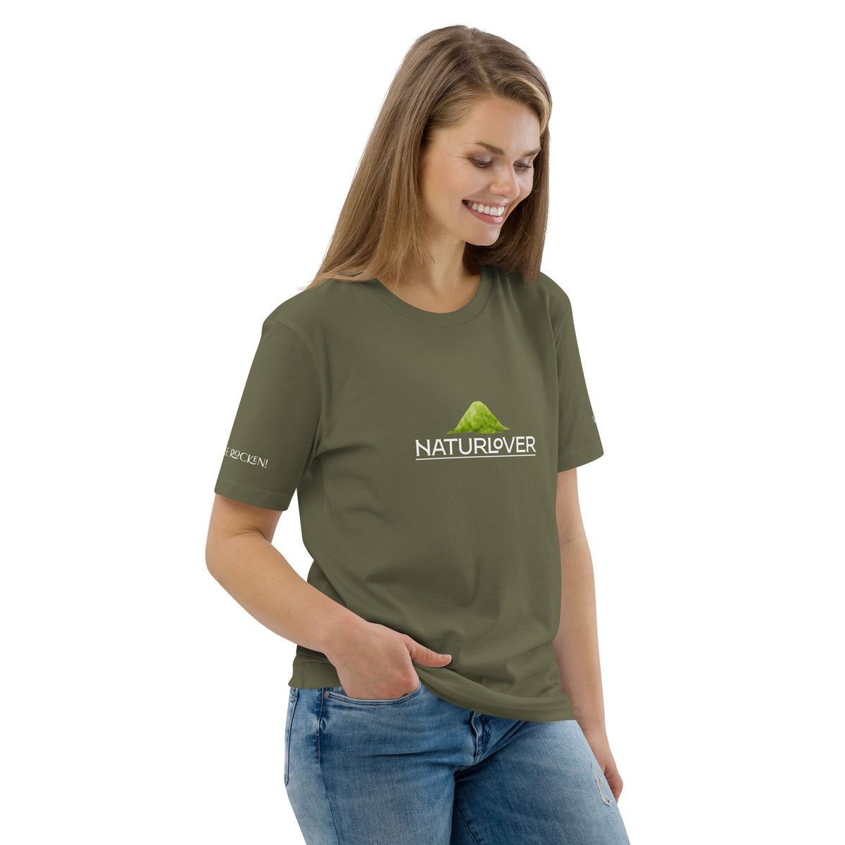Bio Shirt Berge Meer grün