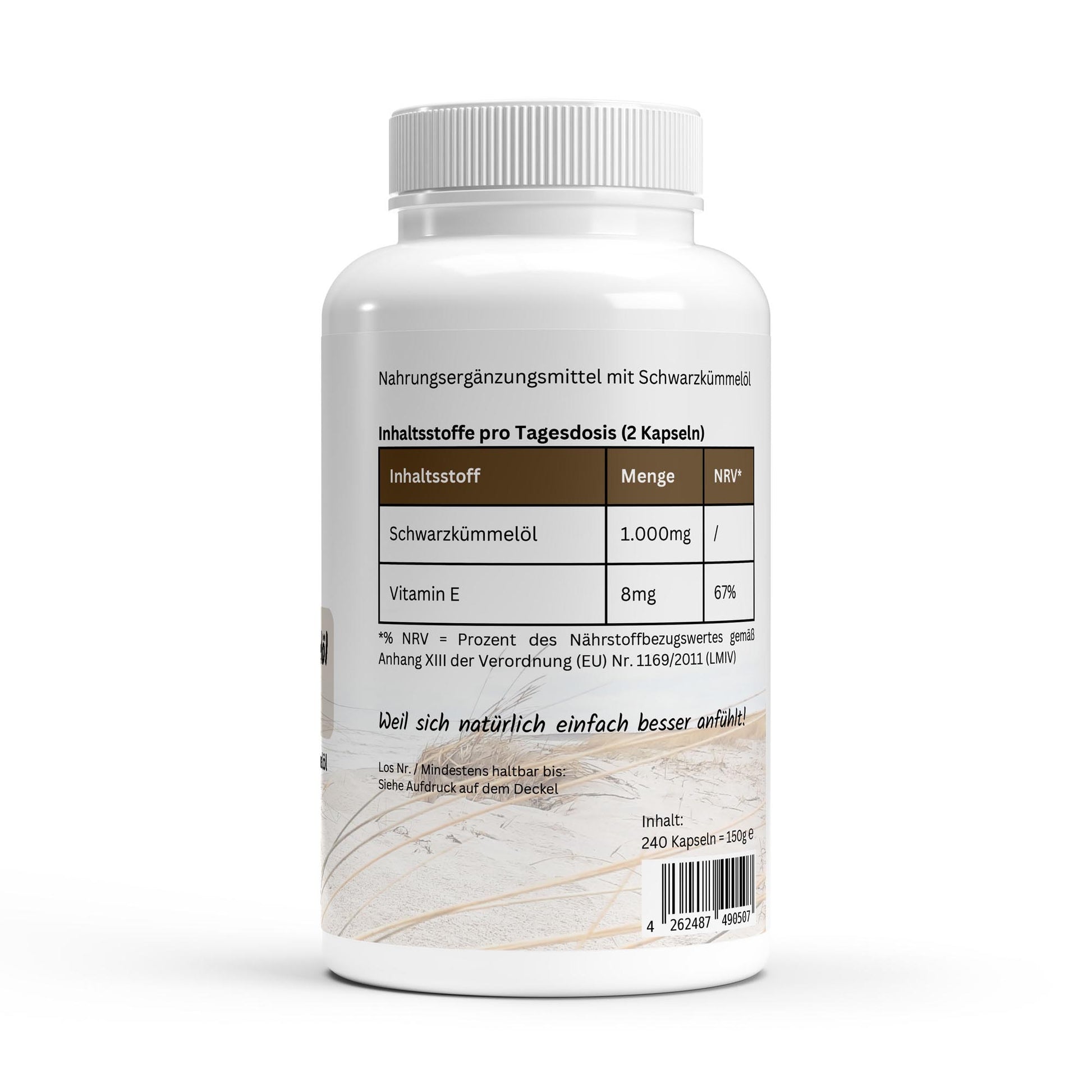 Schwarzkümmelöl Kapseln mit Vitamin E