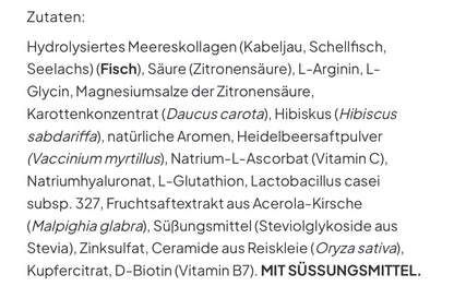 Zutaten Collagen Boozt flex 