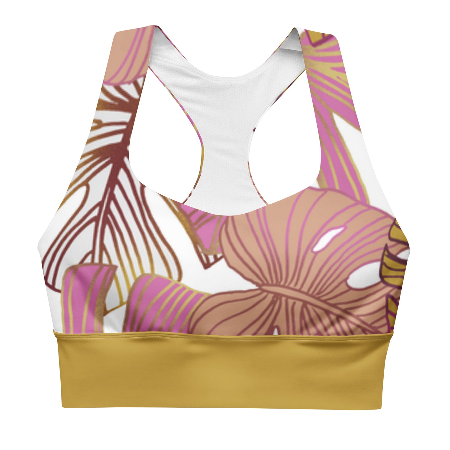 Recycling Polyester Sport Bustier mit Racerback