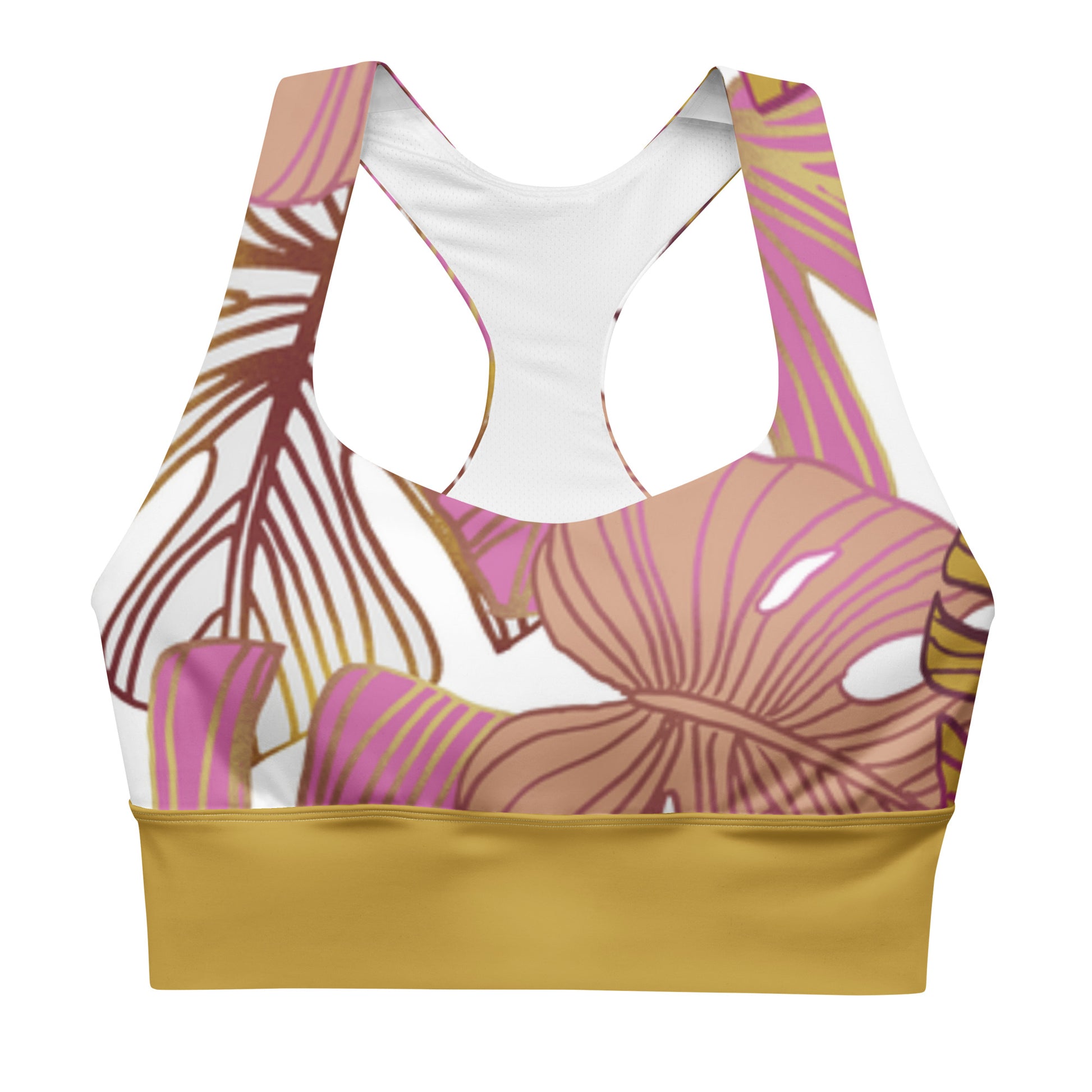Recycling Polyester Sport Bustier mit Racerback