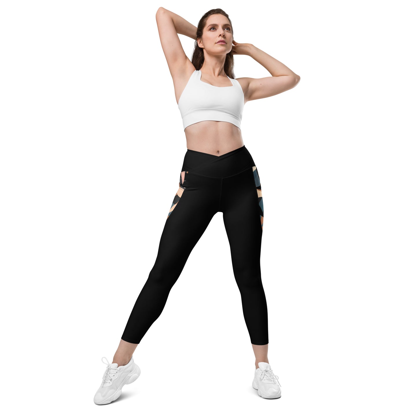 lange Sporthose mit Taschen Gr. 2XS-6XL