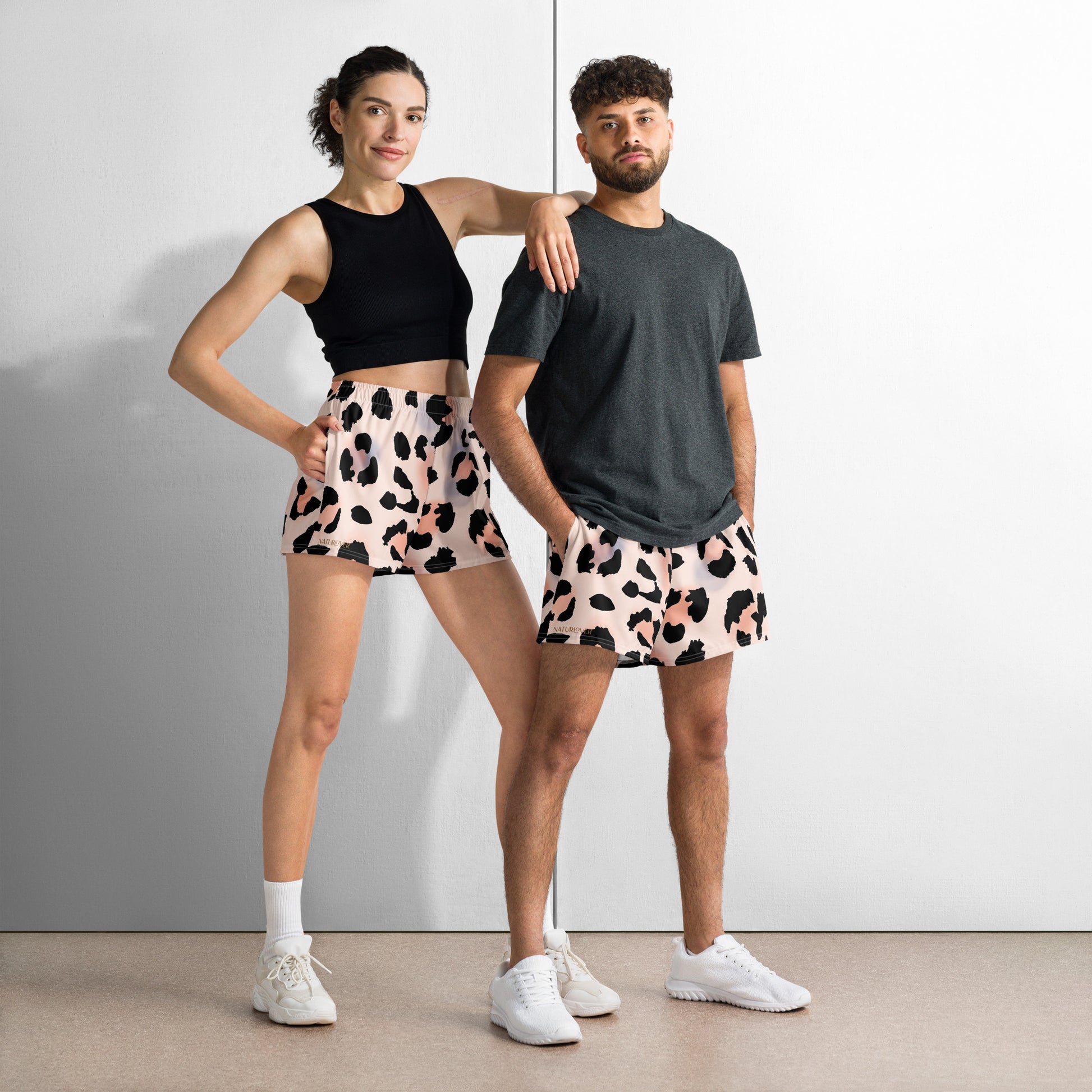 kurze Sporthose Leo Print Tennis Jogging Volleyball 