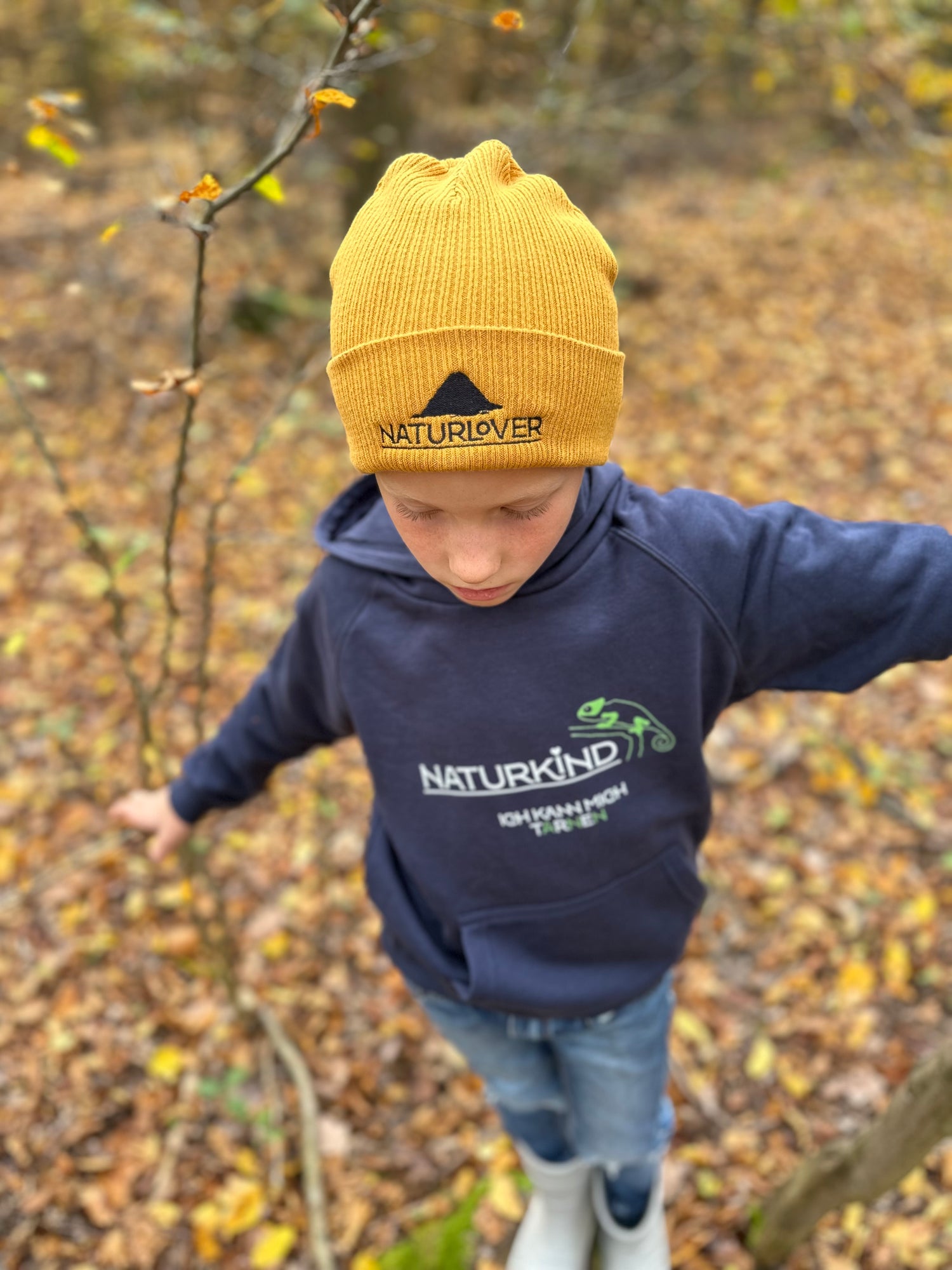 Bio Baumwoll Recycling Mütze senfgelb