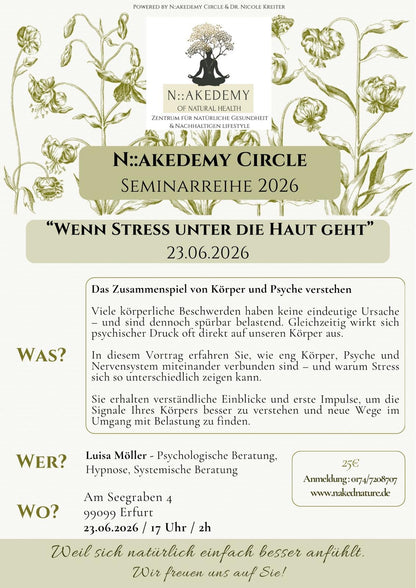 Wenn Stress unter die Haut geht Seminar Erfurt 