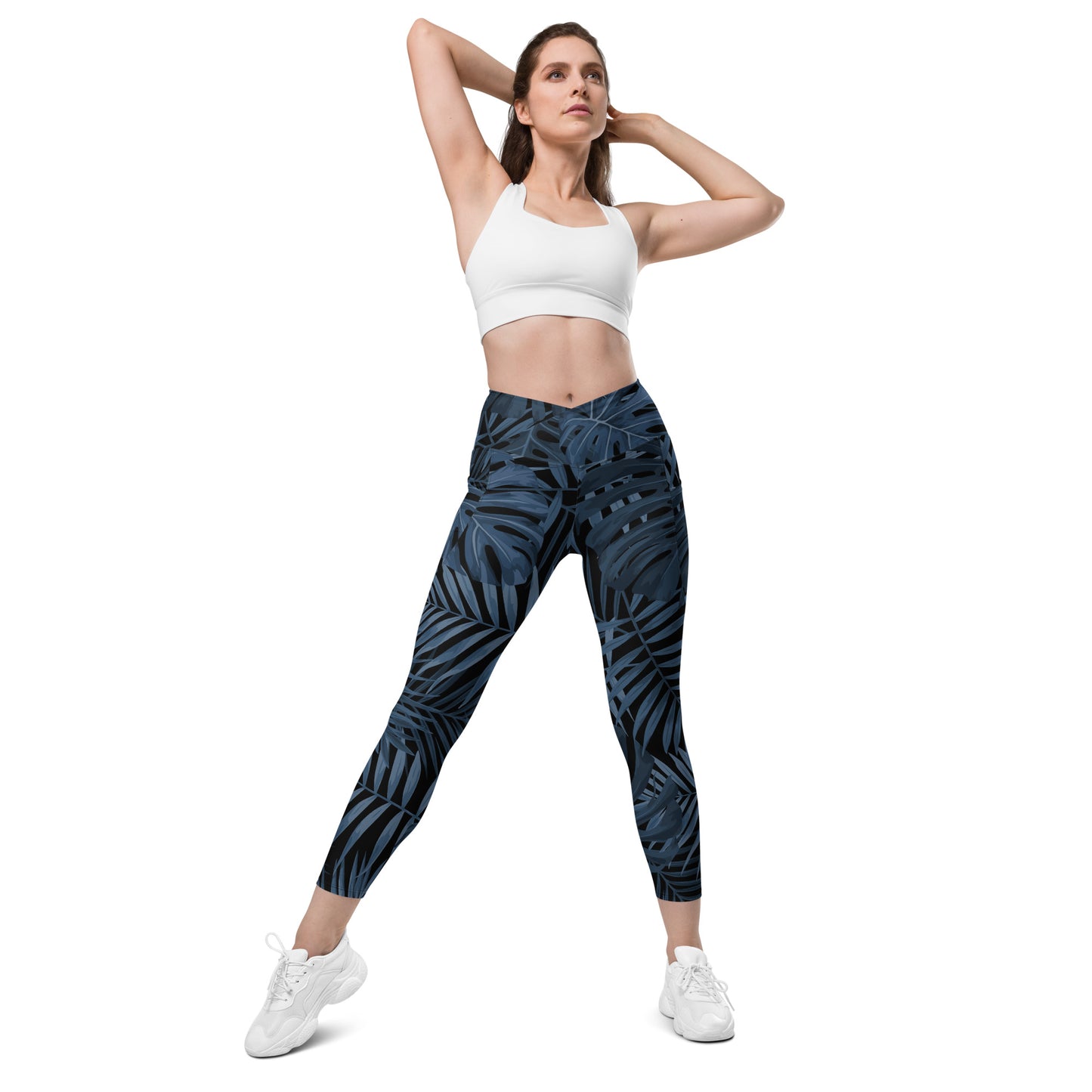 Lange Sport Leggings mit Taschen