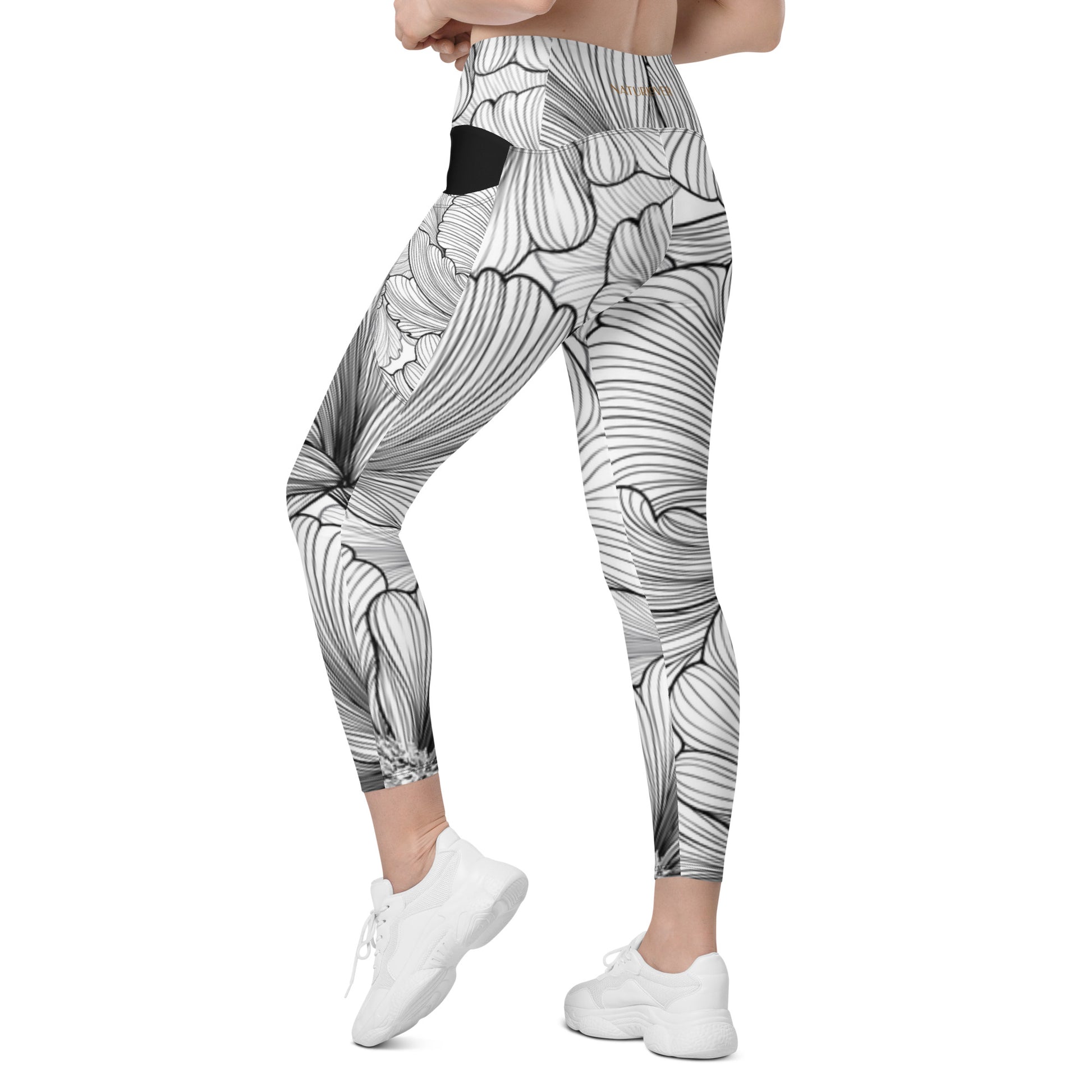 hohe Leggings mit Seitentaschen für Bälle, Handy, Taschentücher