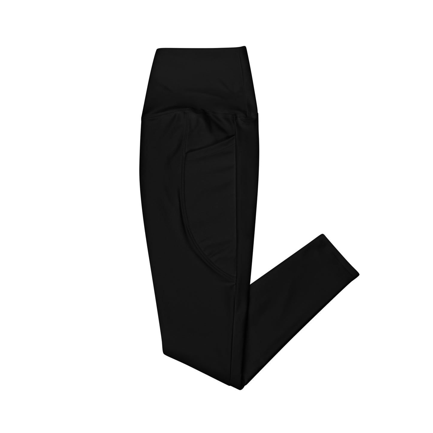 schwarze Sporthose Leggings mit Taschen aus Recyclingmaterial