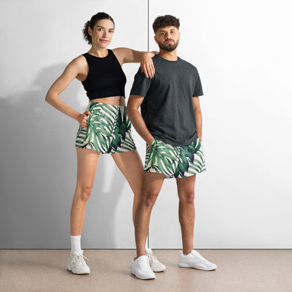 florale Sporthose kurz leicht atmungsaktiv unisex