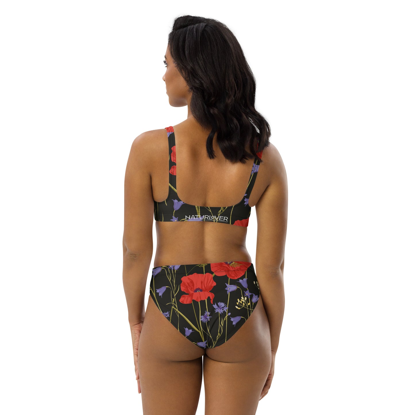 Naturlover Recycling Bademode Bikini Klatschmohn back 