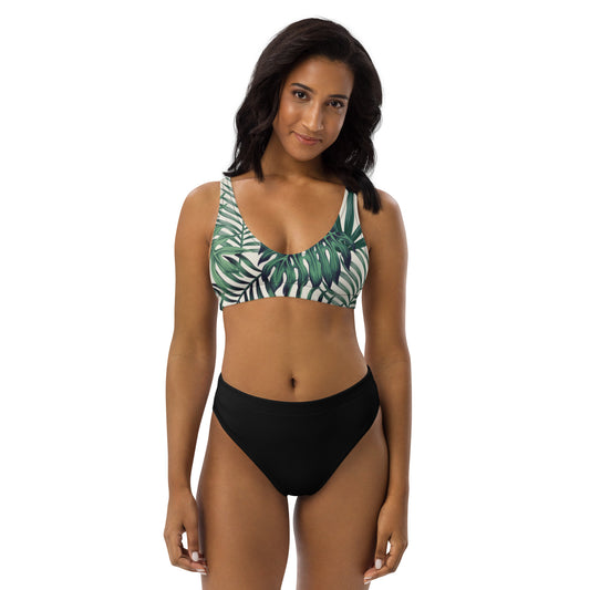 Recycling Sport Bikini gruen schwarz