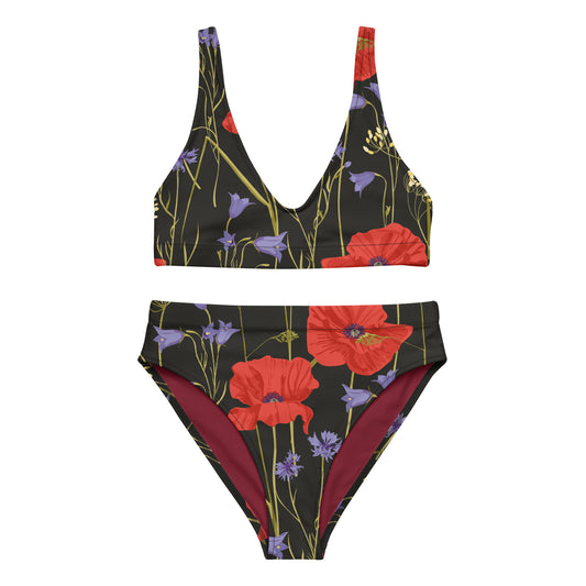 Naturlover Recycling Bademode Bikini Klatschmohn