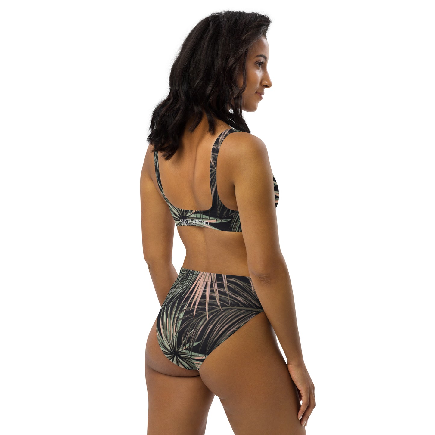 NATURKIND Allover Recycling Bikini, black patterned