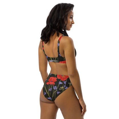 Sexy Naturlover Recycling Bademode Bikini Klatschmohn