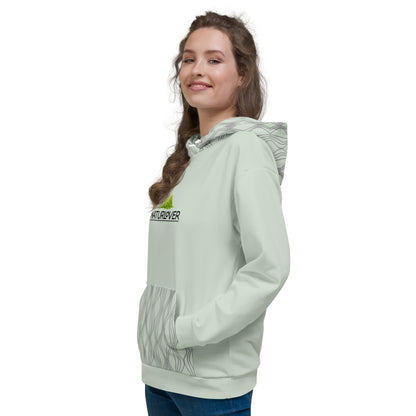 Recycling Kapuzenpullover mint grün gemustert