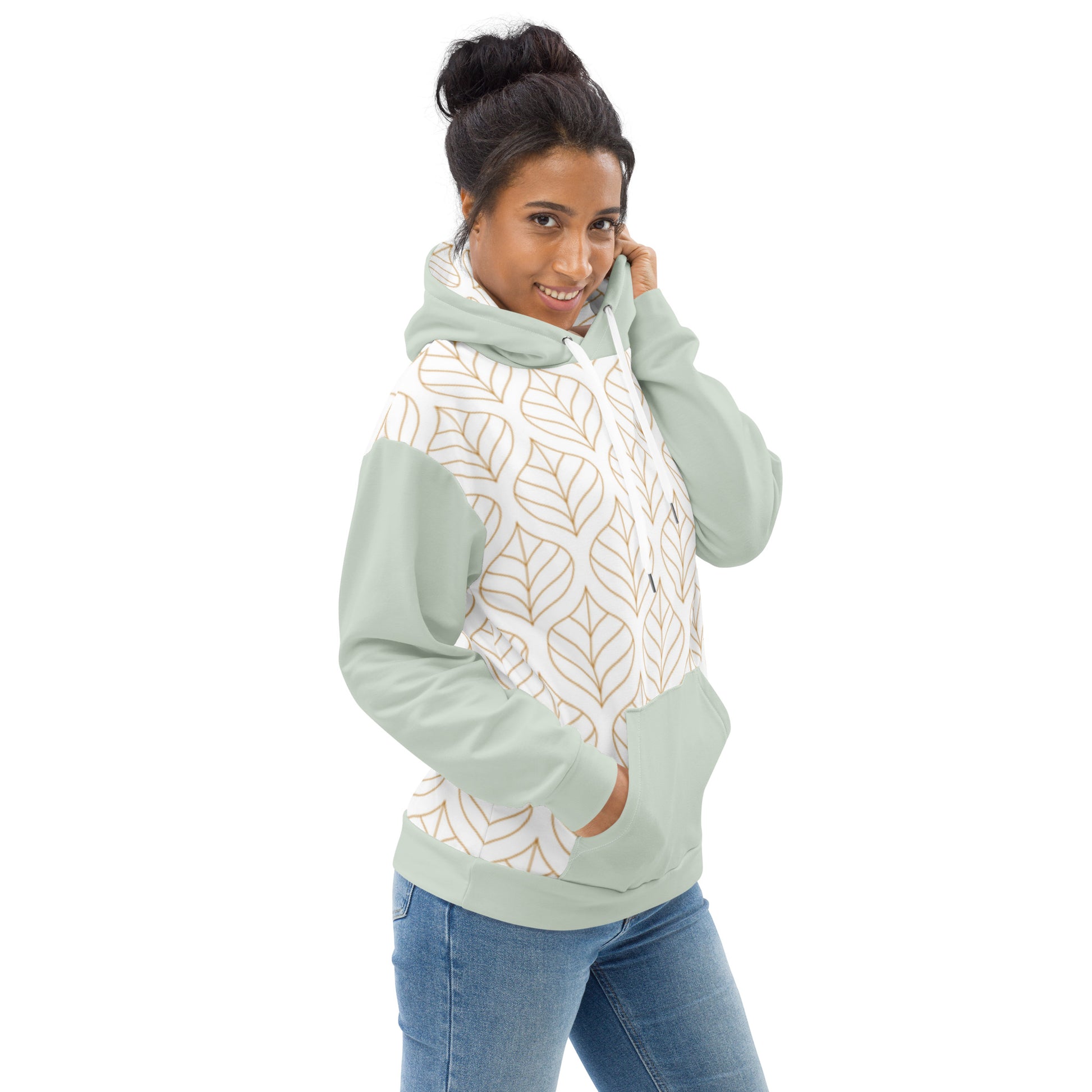 Recycling Kapuzenpullover Lieblings Hoodie mint grün