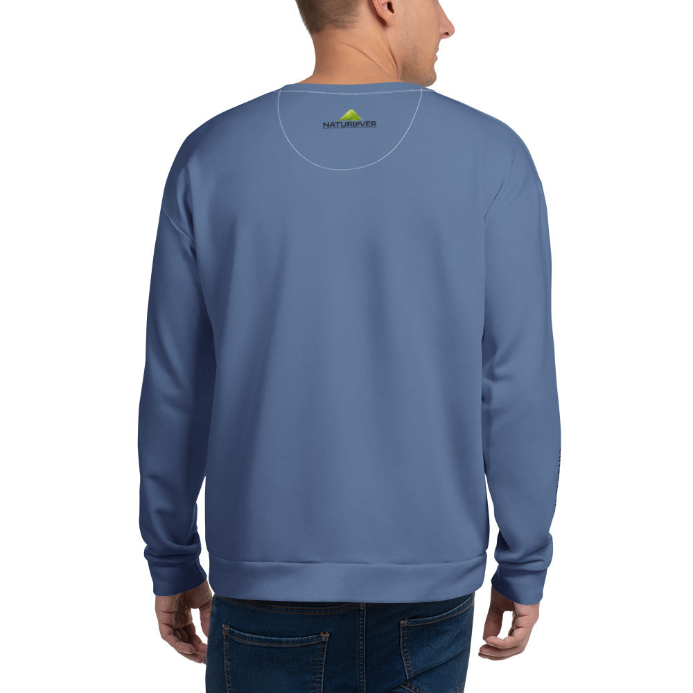 Recycling Pullover blau
