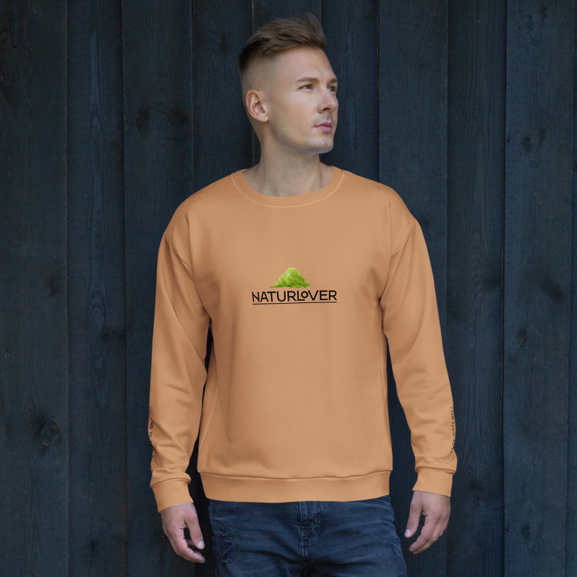 Recycling Pullover pfirsich orange