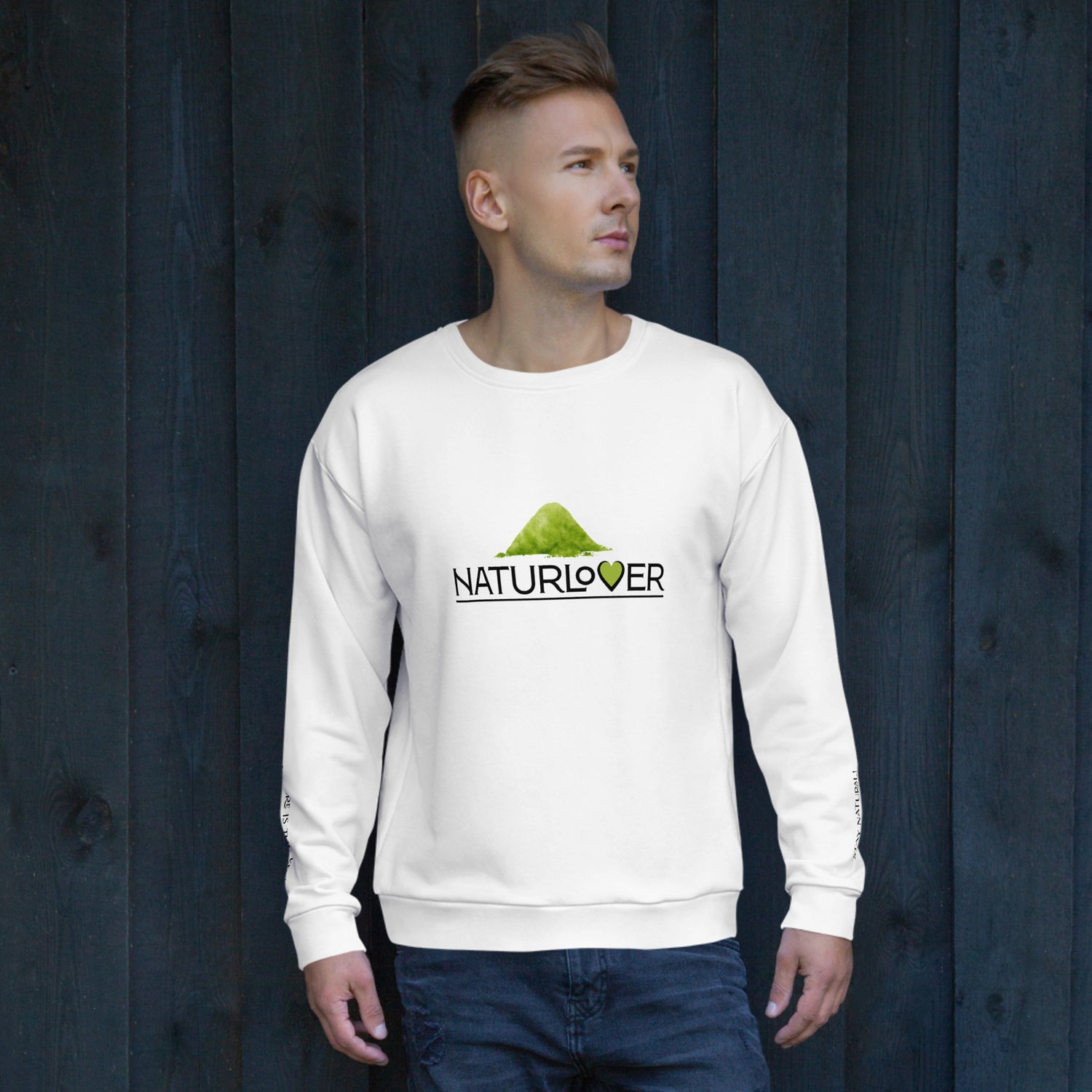 Recycling Pullover weiß