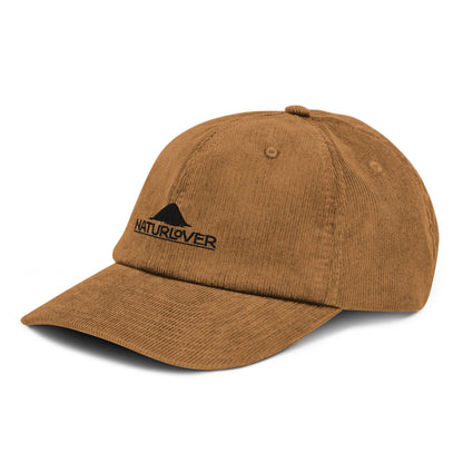 NaturLoVer baseball cap made of corduroy, camel + olive