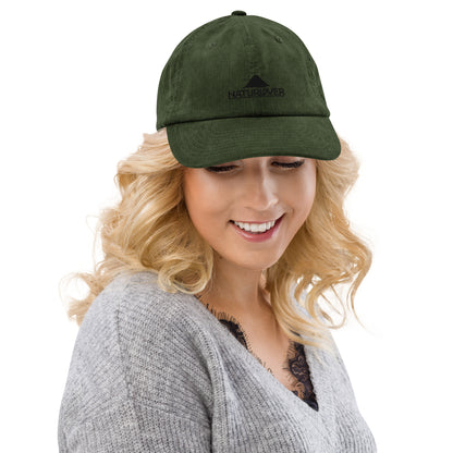 NaturLoVer baseball cap made of corduroy, camel + olive