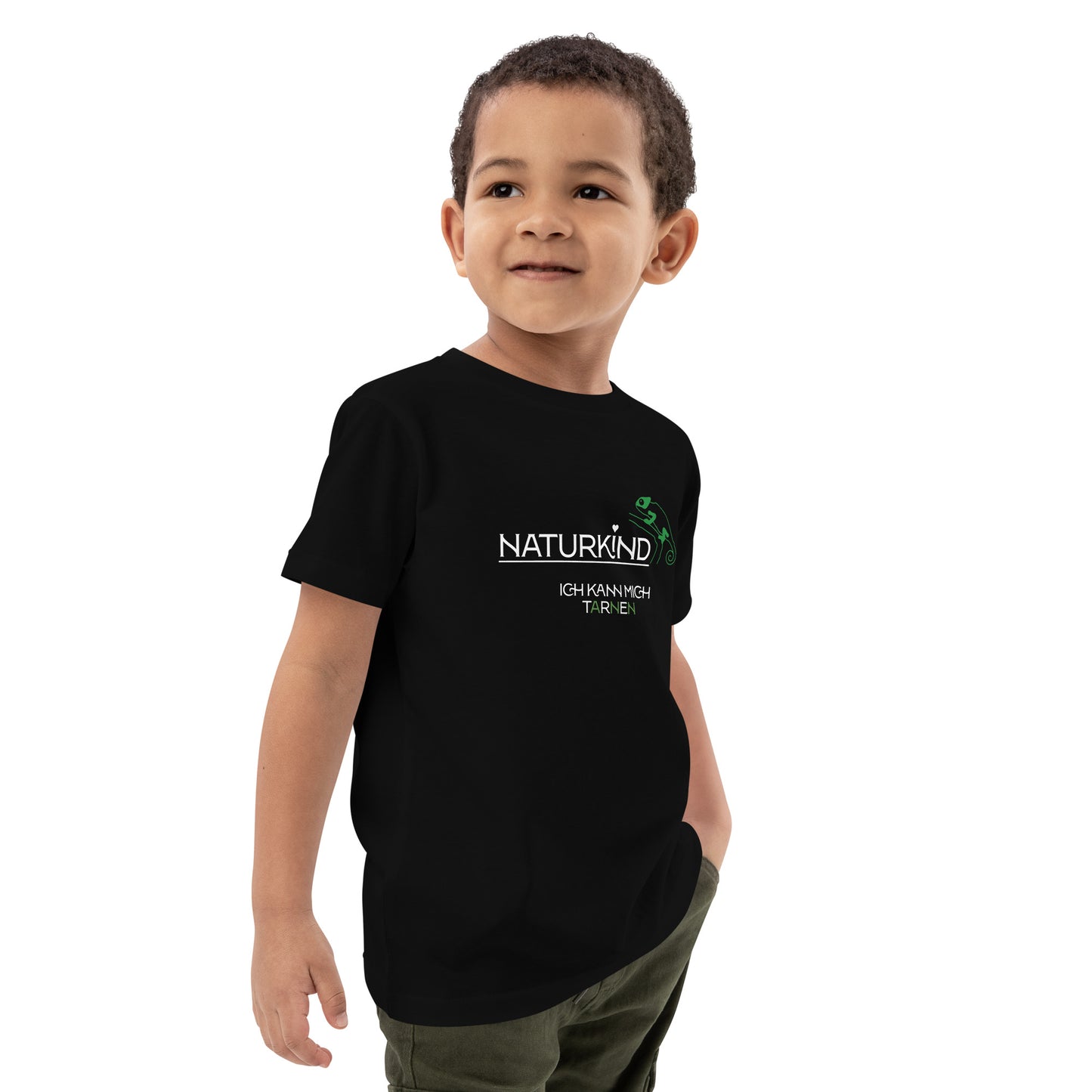 NATURKIND eco-cotton T-shirt for children - Chameleon