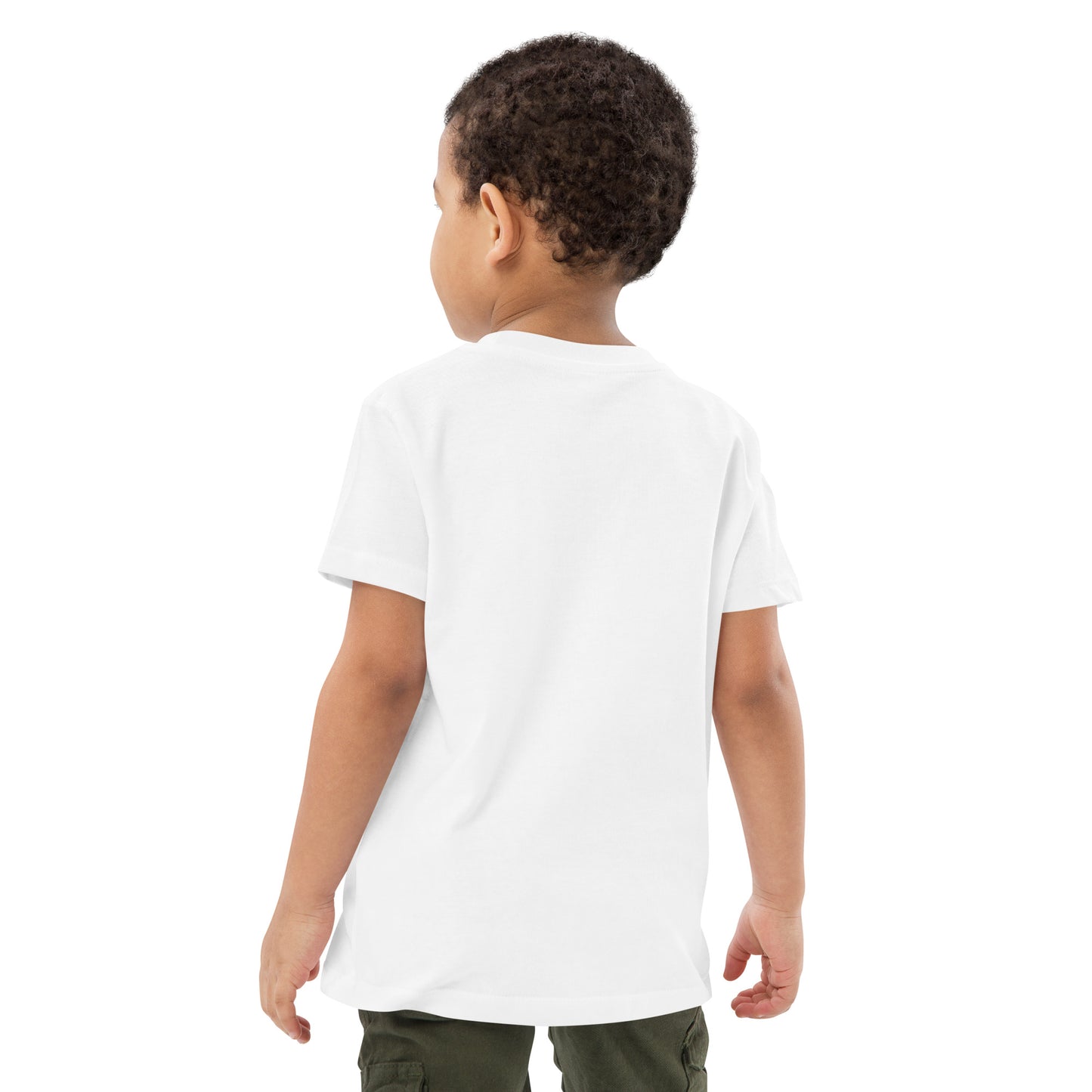 NATURKIND eco-cotton T-shirt for children - Chameleon, white